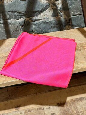 Louis Vuitton X Robert Wilson Hot Pink Bandana Silk Scarf